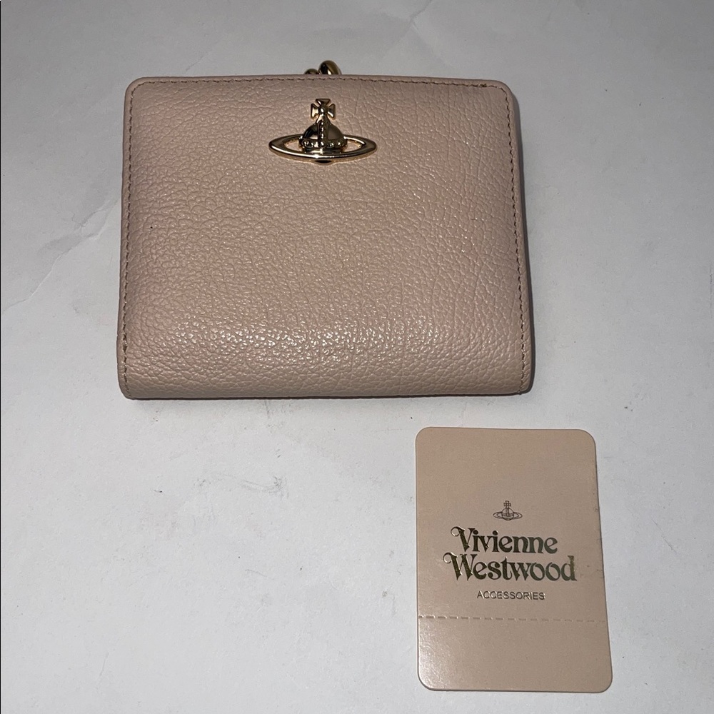 Vivienne Westwood Balmoral Small Wallet – 2015 – Powder Pink Leather – New with - Picture 8 of 11